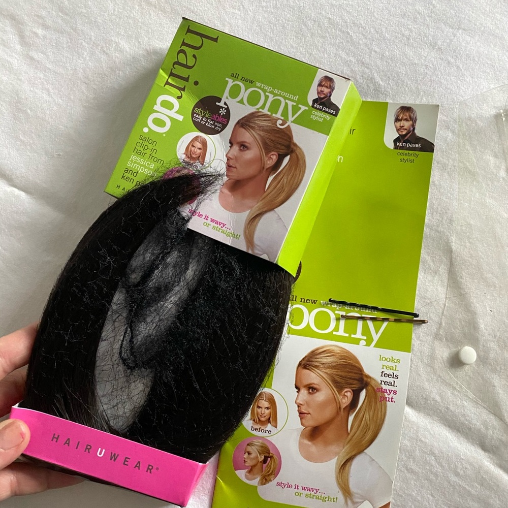Hair wrap around pony